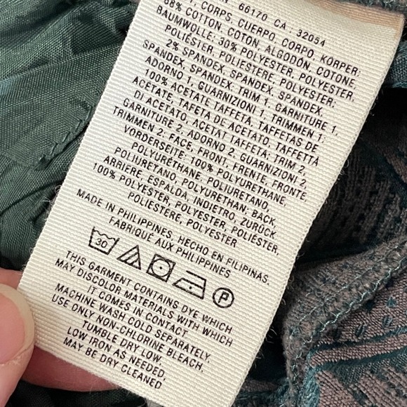 CARTONNIER Anthropologie Geometric Pattern Charlie Ankle Pant, Size 6 - Picture 8 of 9